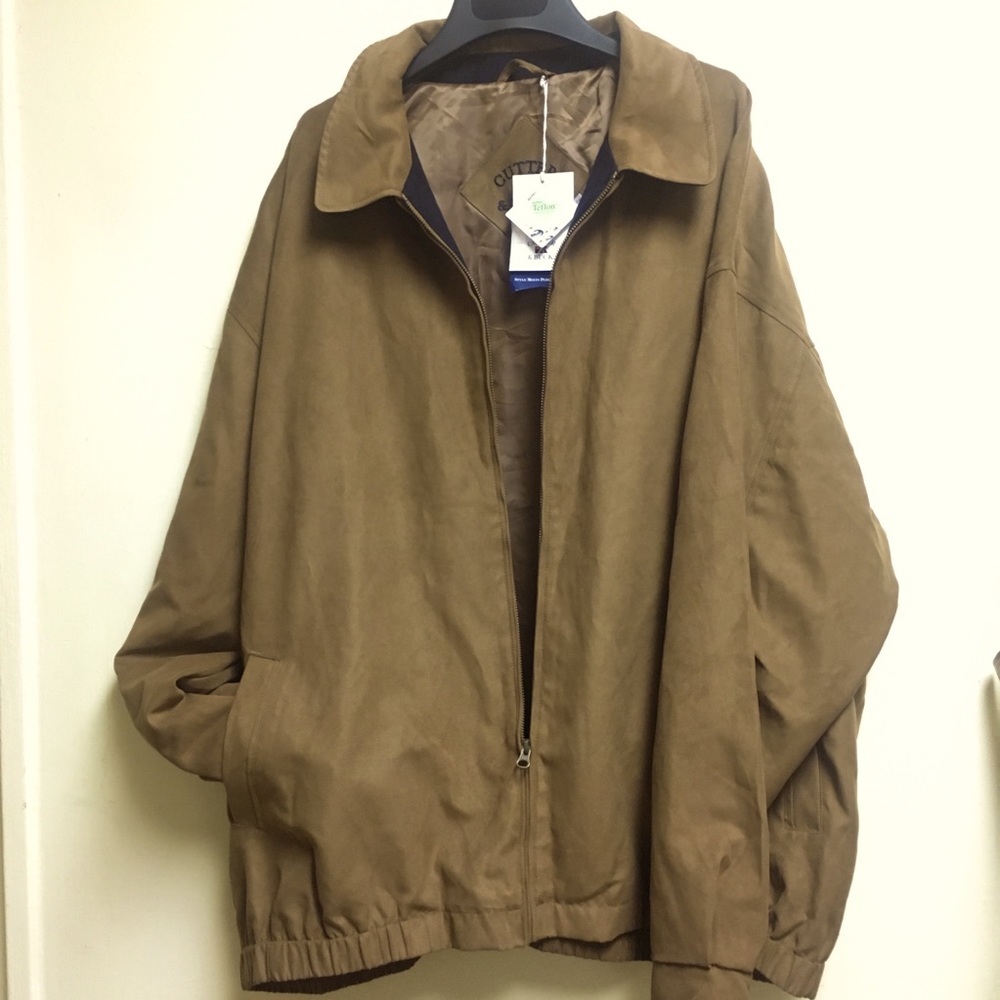 Cutter & Buck men’s micro suede jacket NWT